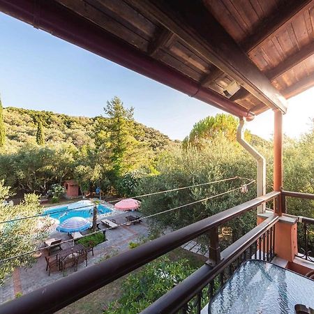 Mimosa Apartments With Pool Палеокастріца Екстер'єр фото